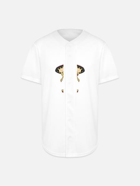 Mexican pizza - Full Button Jersey - white