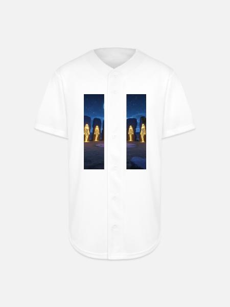 Pleiadians - Full Button Jersey - white