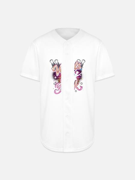 Karaoke Vocals On Fleek - Full Button Jersey - white