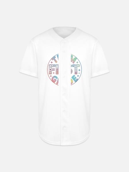 Team First Grade Back To School - Full Button Jersey - white