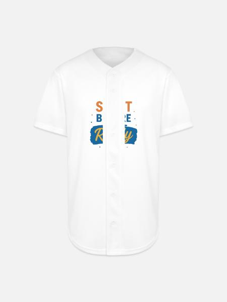 Start Before Ready - Full Button Jersey - white