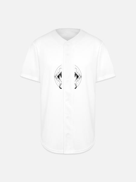 Winged Dagger Sigil - Full Button Jersey - white