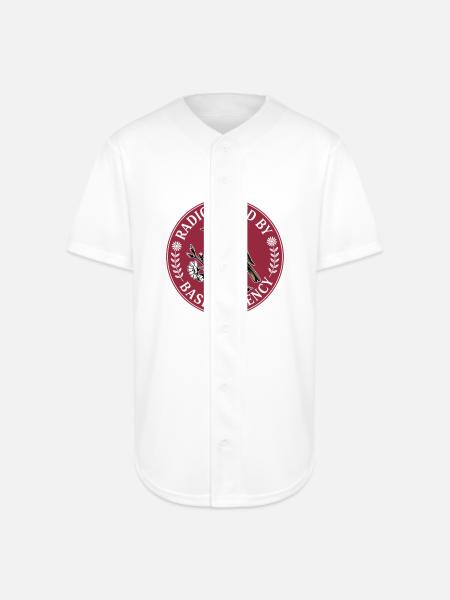 Radicalized By Basic Decency - Full Button Jersey - white