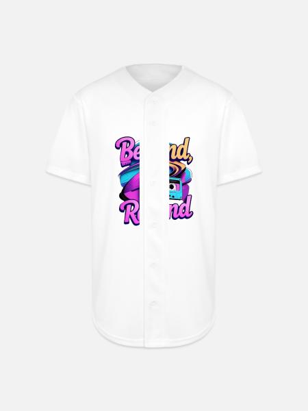 Be Kind Rewind Retro Cassette - Full Button Jersey - white