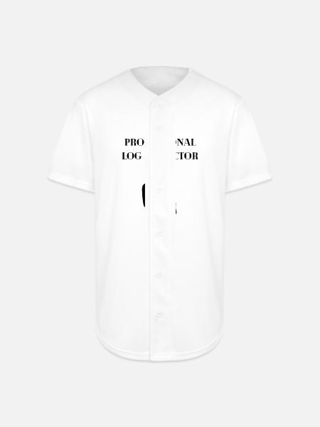 Busker Silhouette with Microphone - Full Button Jersey - white