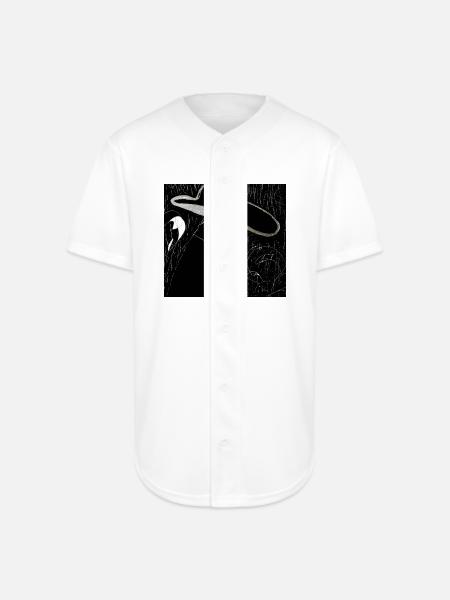 Slim Noir - Full Button Jersey - white