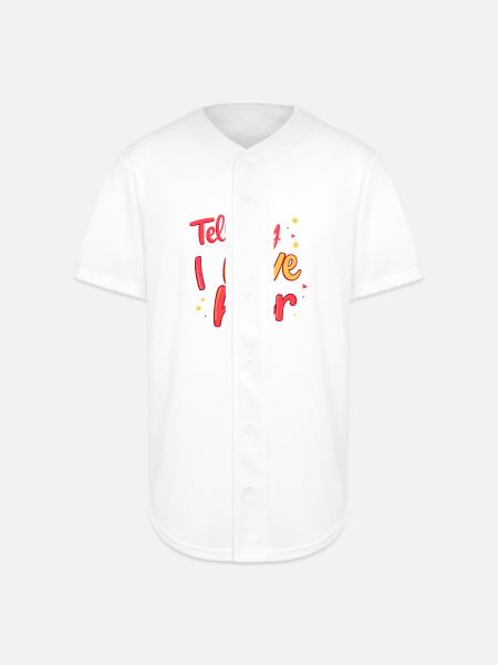 Tell My I Love Heer - Full Button Jersey - white