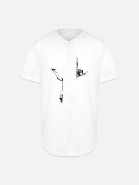 Freefly Skydiving - Full Button Jersey - white