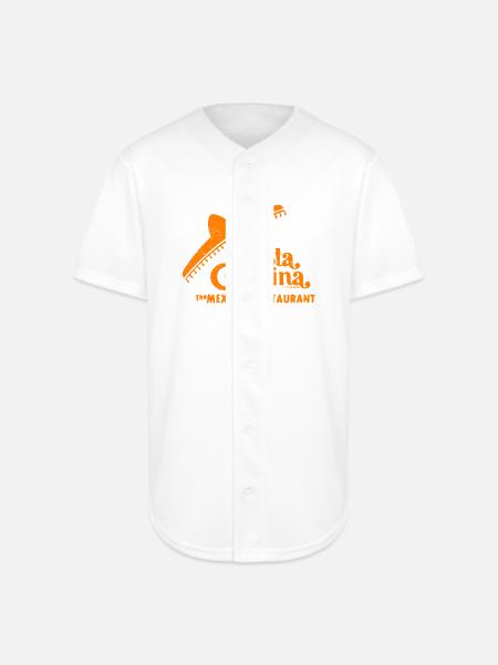 Fiesta Cantina Retro Tee - Full Button Jersey - white