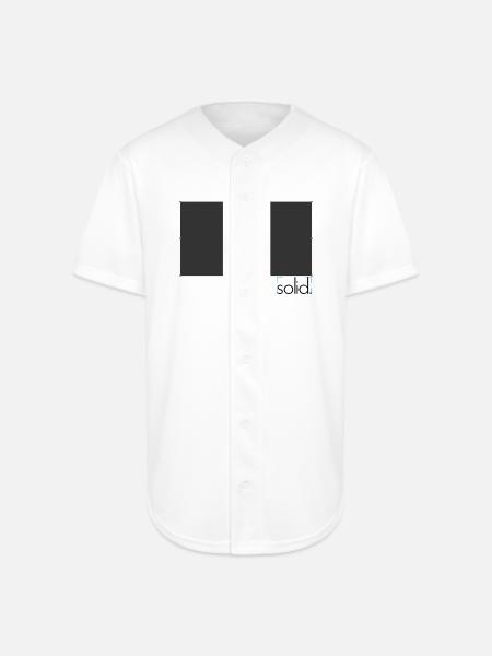 Midnight Cross Glyph - Full Button Jersey - white