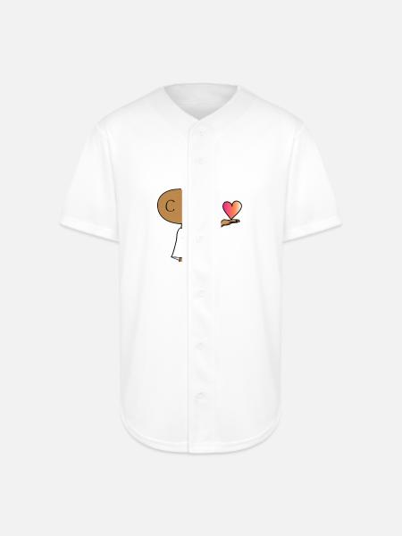 The little Yogi - Full Button Jersey - white