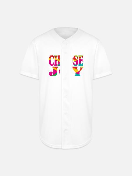 Choose joy - Full Button Jersey - white