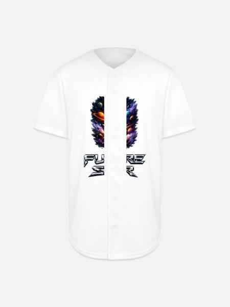 Future Star Rocket Burst - Full Button Jersey - white
