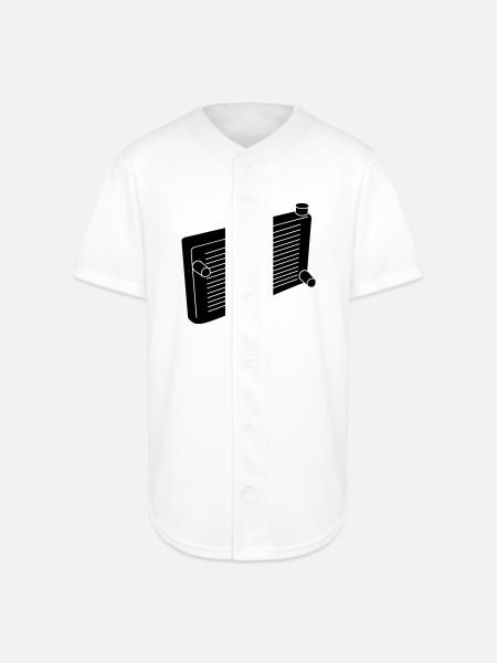 Engine radiator - Full Button Jersey - white