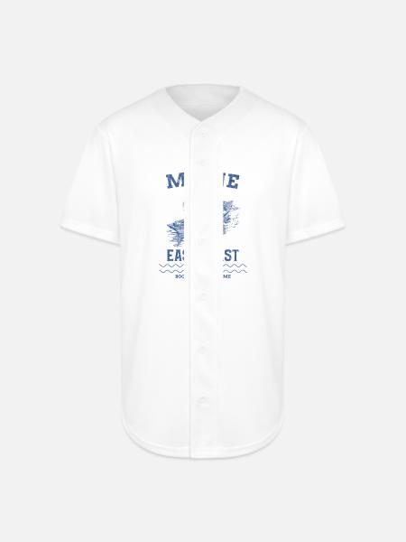 east_coast_boothbay - Full Button Jersey - white
