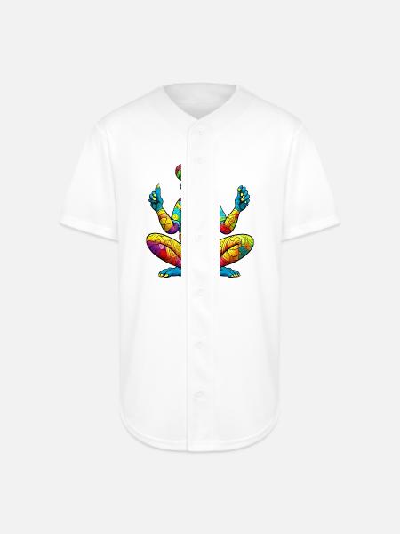Chameleon Yoga - Full Button Jersey - white