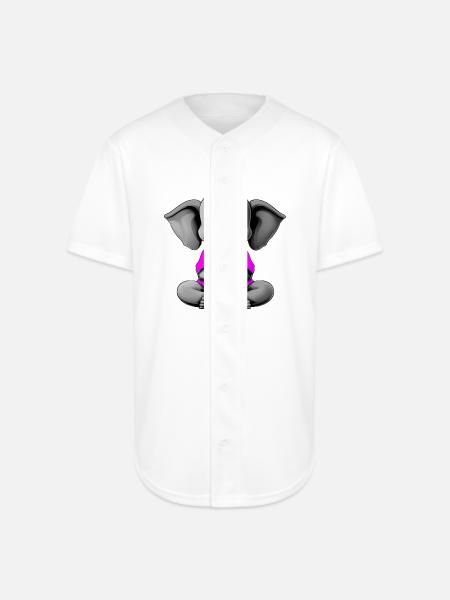 Yogi Elephant - Full Button Jersey - white