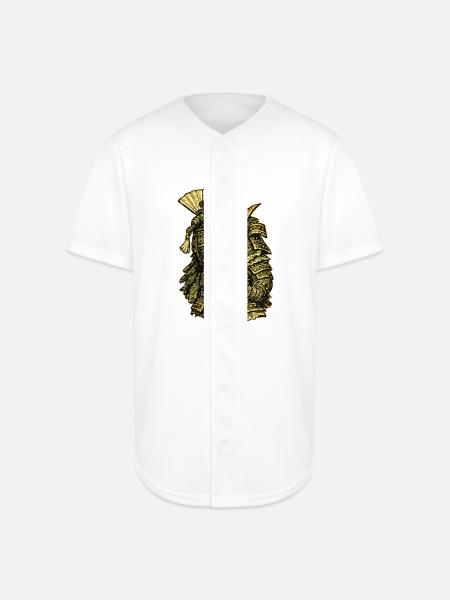 Cabbage Colonel — Funny Vegetable Commander - Full Button Jersey - white