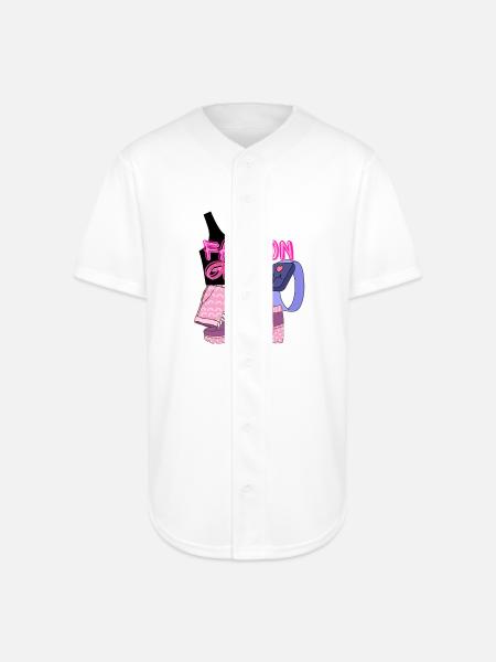 Fashion Girl:Chic and Condident - Full Button Jersey - white