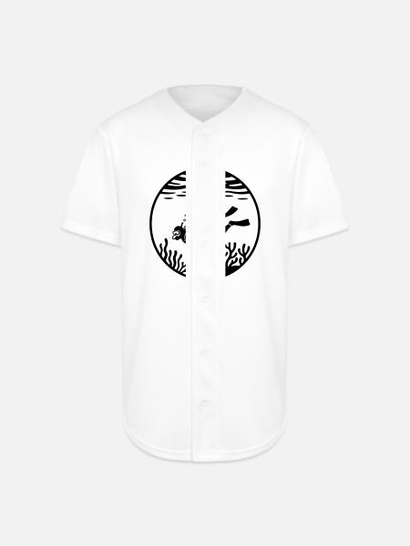 scuba - Full Button Jersey - white