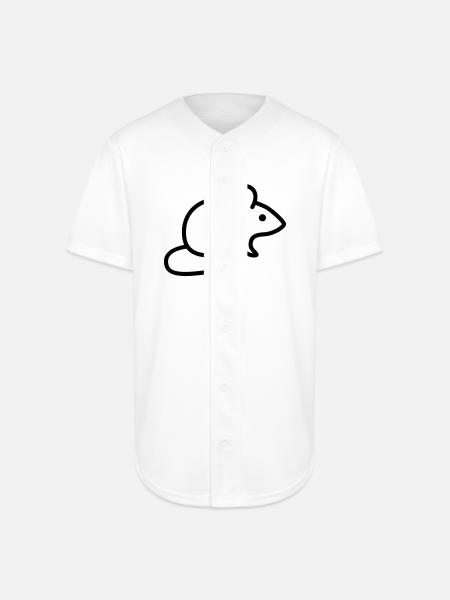 mouse - Full Button Jersey - white