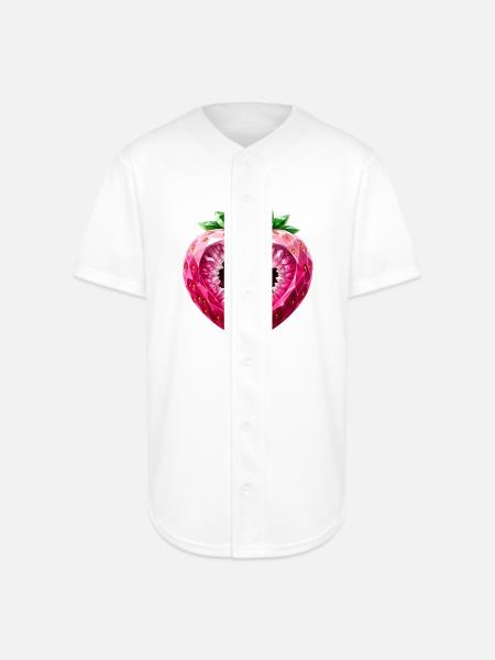 UNIQUELY DELICIOUS - Full Button Jersey - white