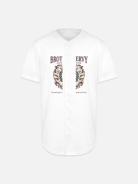 Brother Nervy Gentlemen's Club - Full Button Jersey - white