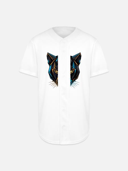 Neon Panther Wild Precision - Full Button Jersey - white