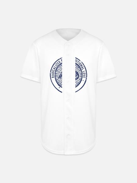 Unconditional Love Sleeping Dog - Full Button Jersey - white
