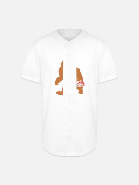 Lumberjack Bigfoot Chainsaw - Full Button Jersey - white