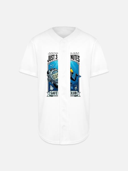 Ocean Soul Divers - Full Button Jersey - white