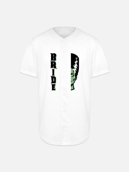 Electric Bride Monster - Full Button Jersey - white
