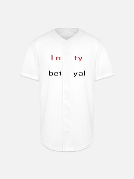 Loyalty vs. Betrayal - Full Button Jersey - white