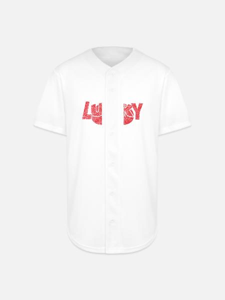 Lucky Spade - Full Button Jersey - white