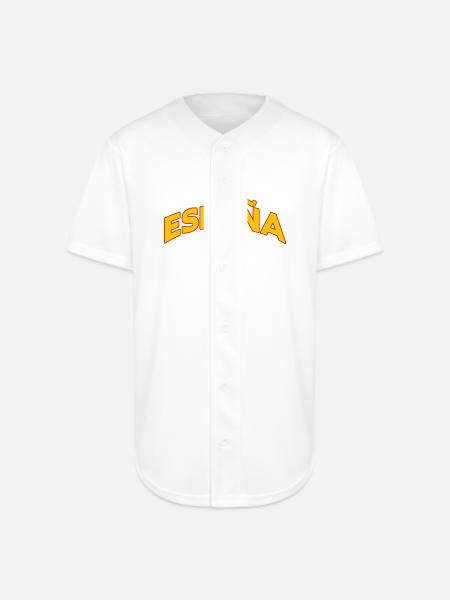 España 5 - Full Button Jersey - white