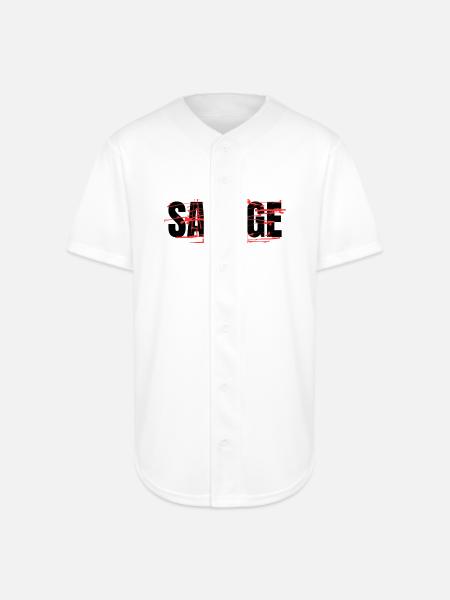 savage - Full Button Jersey - white