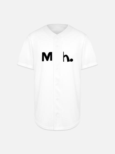 Meh. - Full Button Jersey - white