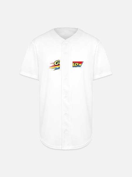Go Ahead - Full Button Jersey - white