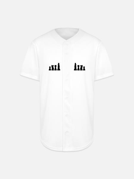 Chess - Full Button Jersey - white