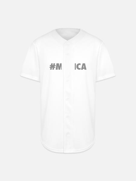 -Murica - Full Button Jersey - white