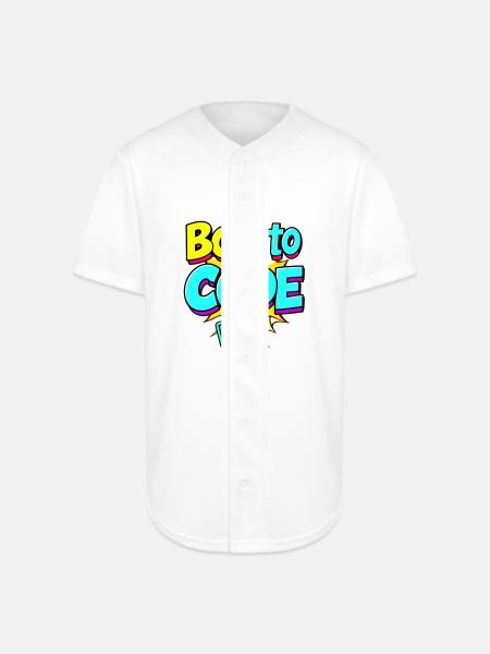 Bon to Code - Full Button Jersey - white