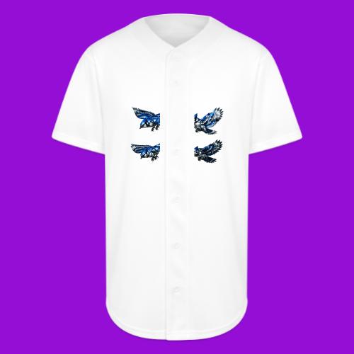 Silver Blue Jay Flight Stages - Full Button Jersey