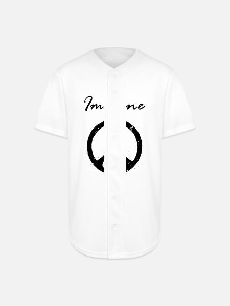 Imagine Peace - Full Button Jersey - white