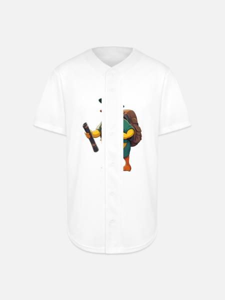 Adventure-Explorer Ducky - Full Button Jersey - white
