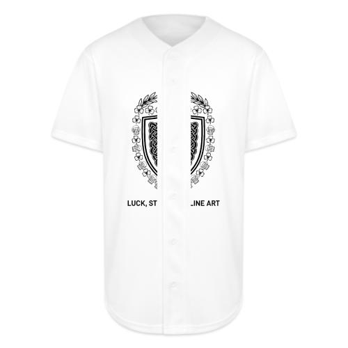 Celtic Knot T-Shirt, Symmetrical Shield - Full Button Jersey