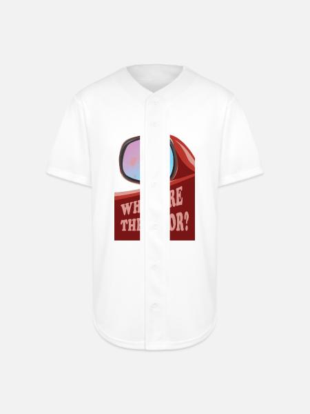 Retro Car wing mirror - Full Button Jersey - white