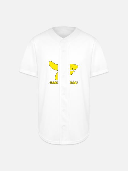 Hand Banana - Full Button Jersey - white