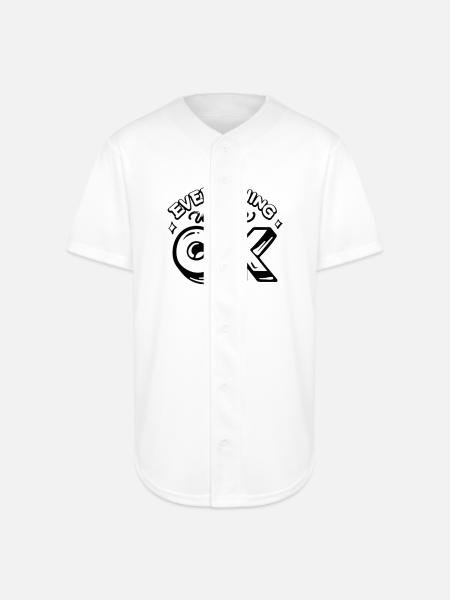 Everything Will Be OK - Full Button Jersey - white