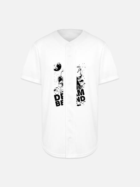 Noir Glyphs Nightscape - Full Button Jersey - white
