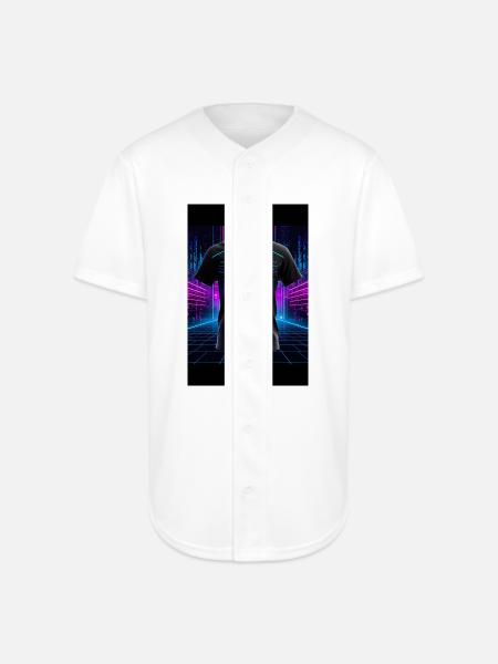 Neon Circuit Controller - Full Button Jersey - white